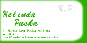 melinda puska business card